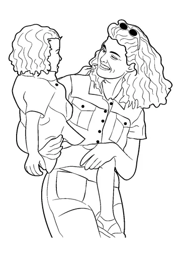 Love You Mom coloring page