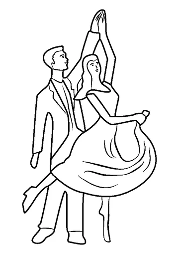 Romancing Couples coloring page