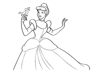 Barbie With Parrot coloring page