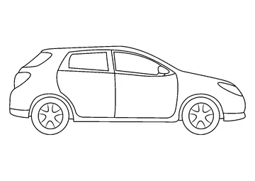 Toy Car coloring page