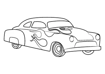 Fancy Car.1 coloring page