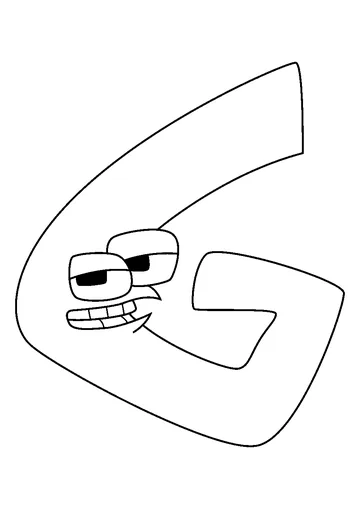 G Alphabet Lore coloring page