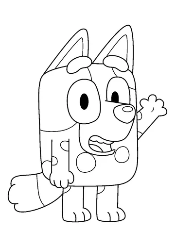 Muffin Heeler coloring page
