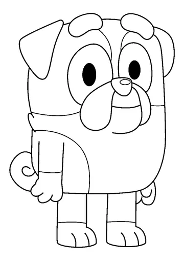 Winton Bluey coloring page