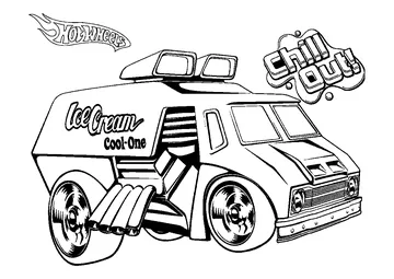 Ice Cream Cool One Chill Out In Summer Vacation coloring page