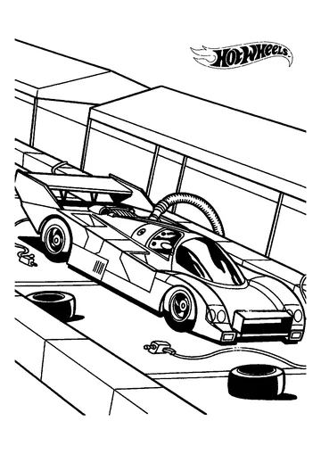 Racetrack Oil Pumps For Sport-car coloring page