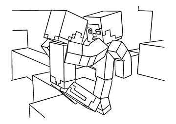 Fight Scene coloring page