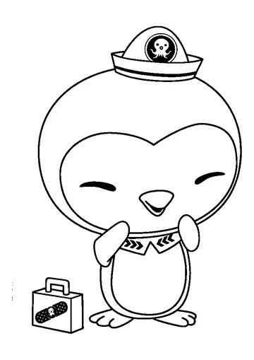 Peso the Penguin coloring page