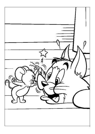 Angry Jerry coloring page