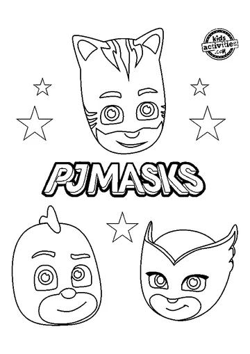 Become-a-Hero-with-Free-PJ-Masks-coloring coloring page