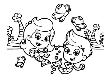 Gil and Molly coloring page