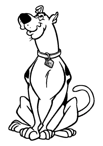 Good Boy Scooby-Doo coloring page