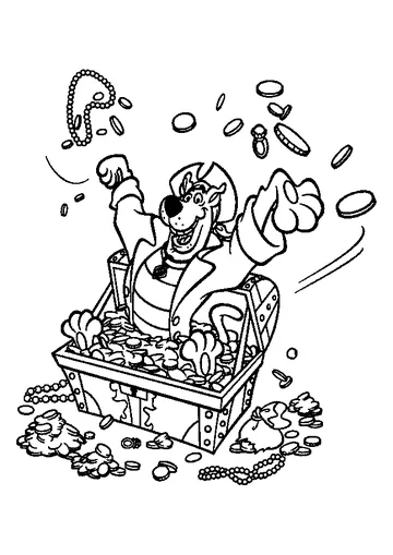 Scooby-Doo Pirate Adventure coloring page