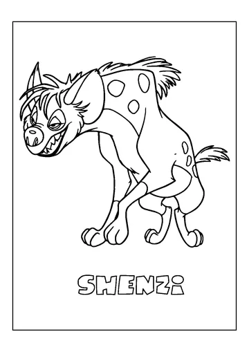 Shenzi From The Lion King coloring page