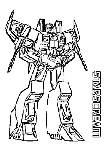 Starscream From Transformers coloring page