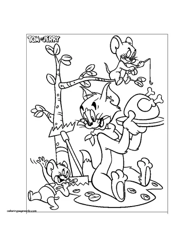 Outdoor Picnic coloring page