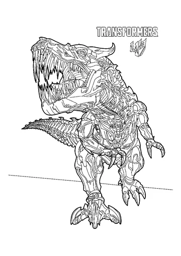 Transformers Grimlock coloring page