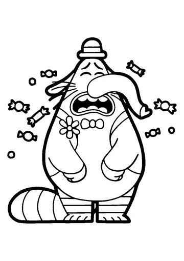 Bing Bong Inside Out Disney coloring page