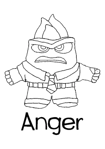 Anger Disney coloring page