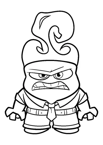Inside Out Anger coloring page