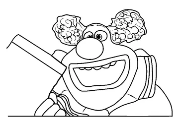 Jangles The Clown coloring page