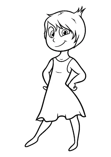 Joy Inside Out Beautiful coloring page