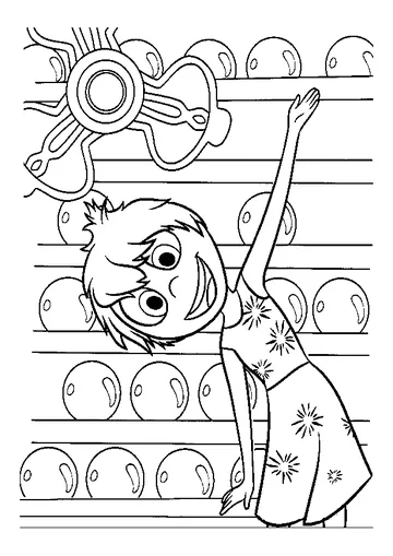 Joy from Disney Pixar coloring page