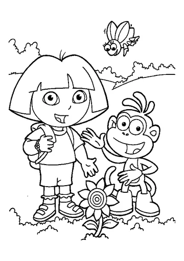 Look At The Sunflower coloring page