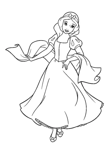 Snow White coloring page
