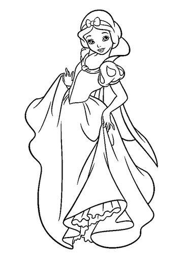 Snow White Beautiful coloring page