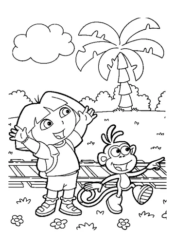 The Train Is Coming coloring page