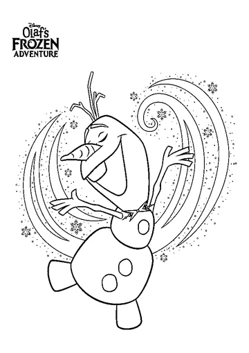 Disney Olaf Frozen coloring page