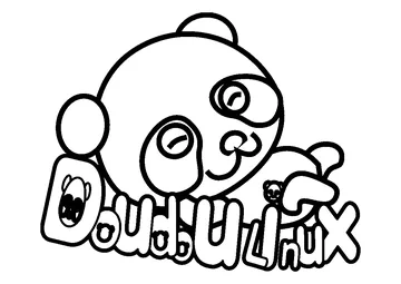 Doudoulinux Panda coloring page