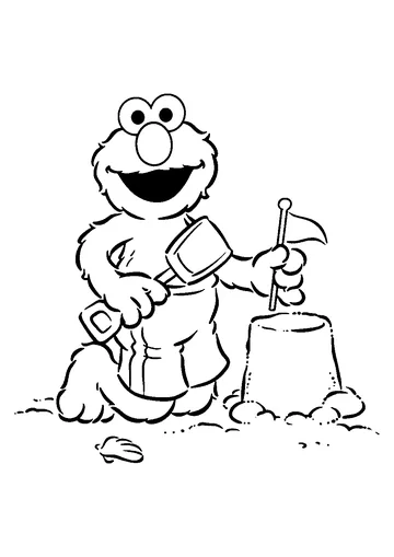 Elmo coloring page