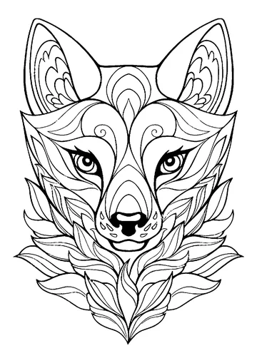 Head Line Art coloring page