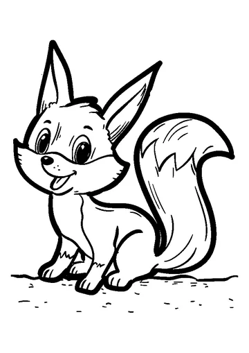 Happy Little coloring page