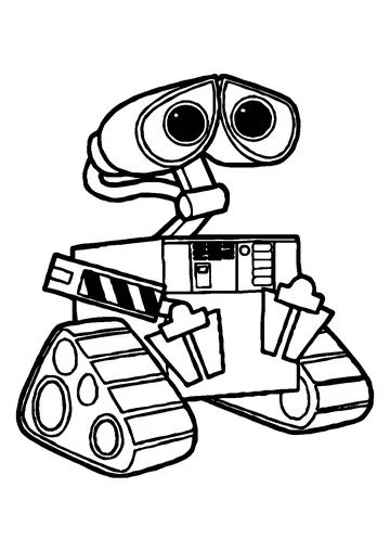 Monitoring Robot coloring page