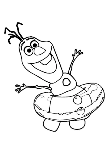 Summer Swimming coloring page