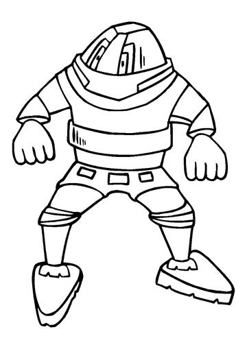 Strong Robot coloring page