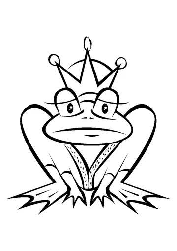 The Frog Prince coloring page