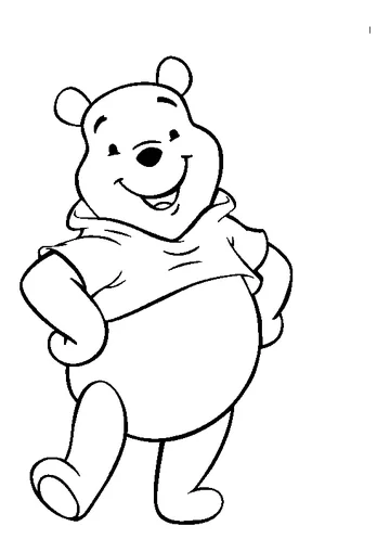 Winnie Smiles coloring page