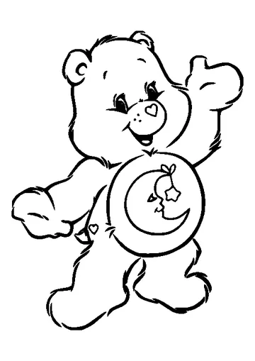 Bedtime Bear coloring page