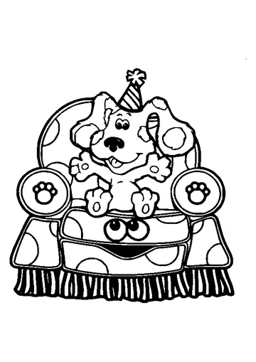 Blue and Silly Seat coloring page