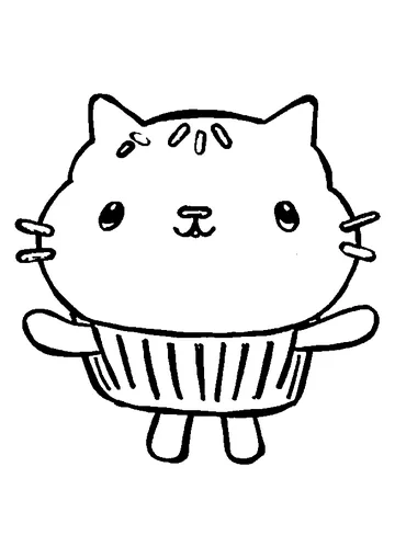 Cakey Cat coloring page