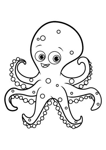 Cute Octopus coloring page