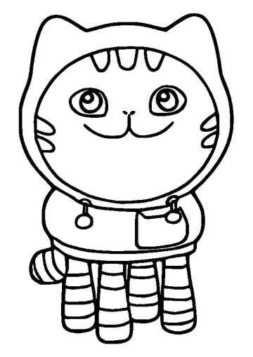 DJ Catnip coloring page