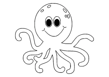 Easy Cartoon coloring page