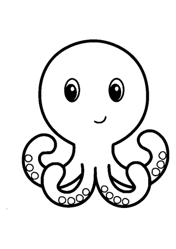 Easy Cute coloring page