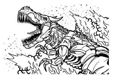 Grimlock coloring page