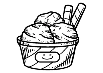 Ice Cream Flavor coloring page